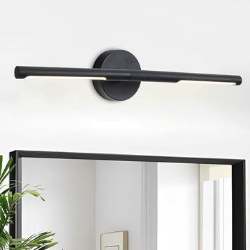 Matte Black Bathroom Light Fixtures Over Mirror 24 Inch, 18W 360° Rotatable Dimmable 4000K Led Vanity Light Bar