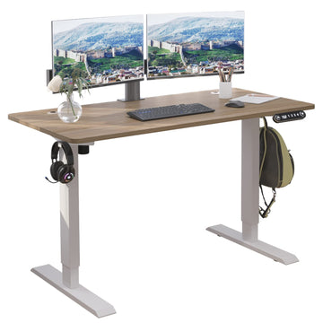 Electric Standing Desk 48 x 24 Inches, Height Adjustable Stand Up Desk Home Office Desks with 4 Memory Presets