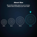 Round Rainfall Shower Head High Pressure Stainless Steel Waterfall Large Rain Shower Head Ultra Thin Design,Oil Rubbed
