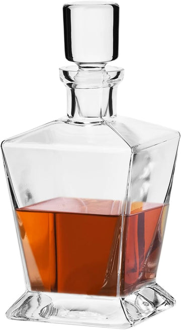 Whiskey Decanter with Lid, 25.4 oz, Caro Collection