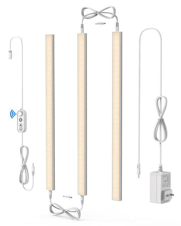 Motion Sensor Under Cabinet Lighting 2700K 3-Pack