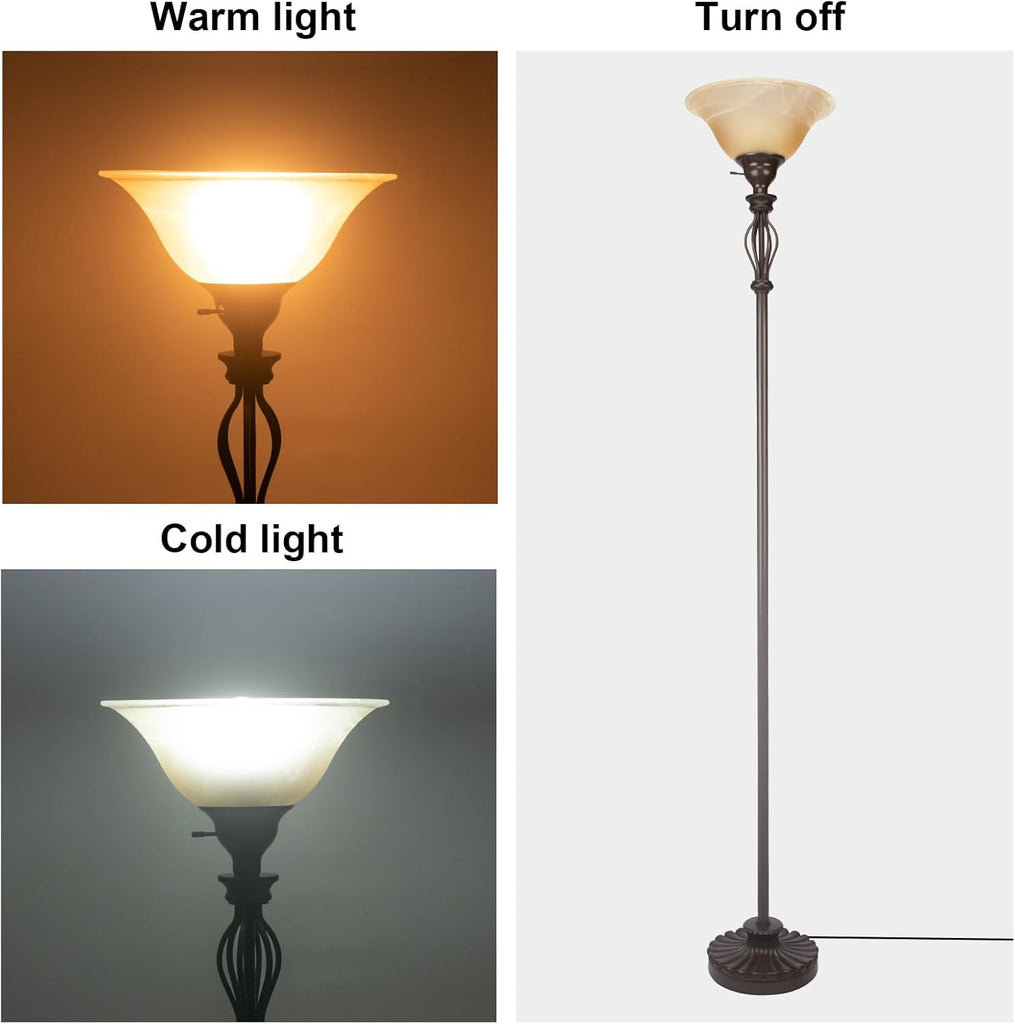 Torchiere Floor Lamps - Stand Up Lamp with Corner Floor Lamp Design