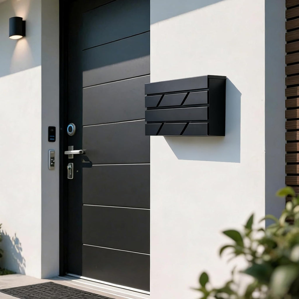 Wall Mount Mailbox Outside, Large Capacity Modern Mailbox Drop Box