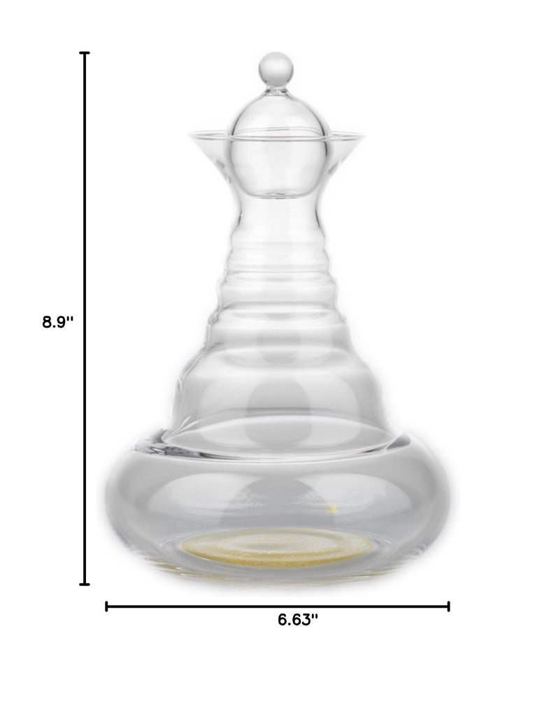 Golden Alladin Decanter, Tranparent, Gold, 28 cm
