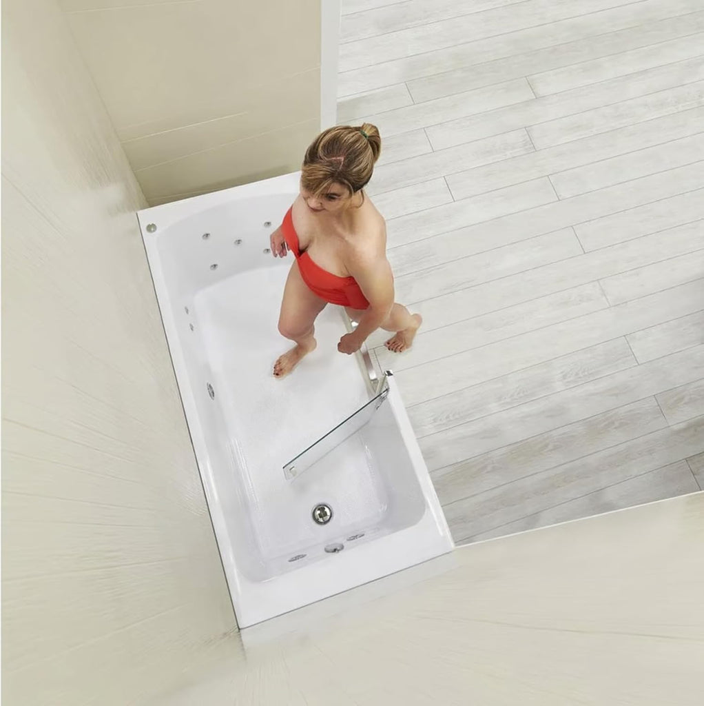 Ella Laydown 30x60 Hydro Massage Walk in Bathtub Left Drain