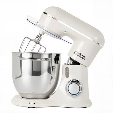 6.5 QT Stand Mixer, 10-Speed Electric Mixer (White)