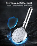 Shower Head with Handheld, High Pressure Handheld Shower Head with 80" Extra Long Stainless Steel Hose & Adjustable