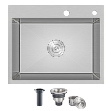 Drop Sink - 20"×16" Single Bowl Undermount Sink