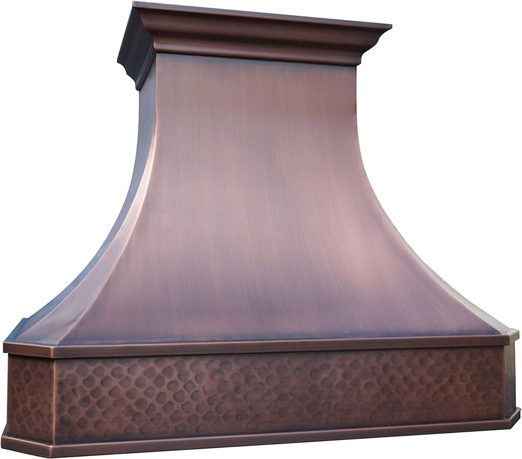 36 Inch Copper Range Hood Insert