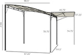 10' x 8' Outdoor Pergola and Patio Gazebo, Extendable Side A - Image 7
