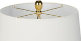 Home 23" Olive Green Ceramic Pot Table Lamp, Dining Office, with White Tapered Drum Shade