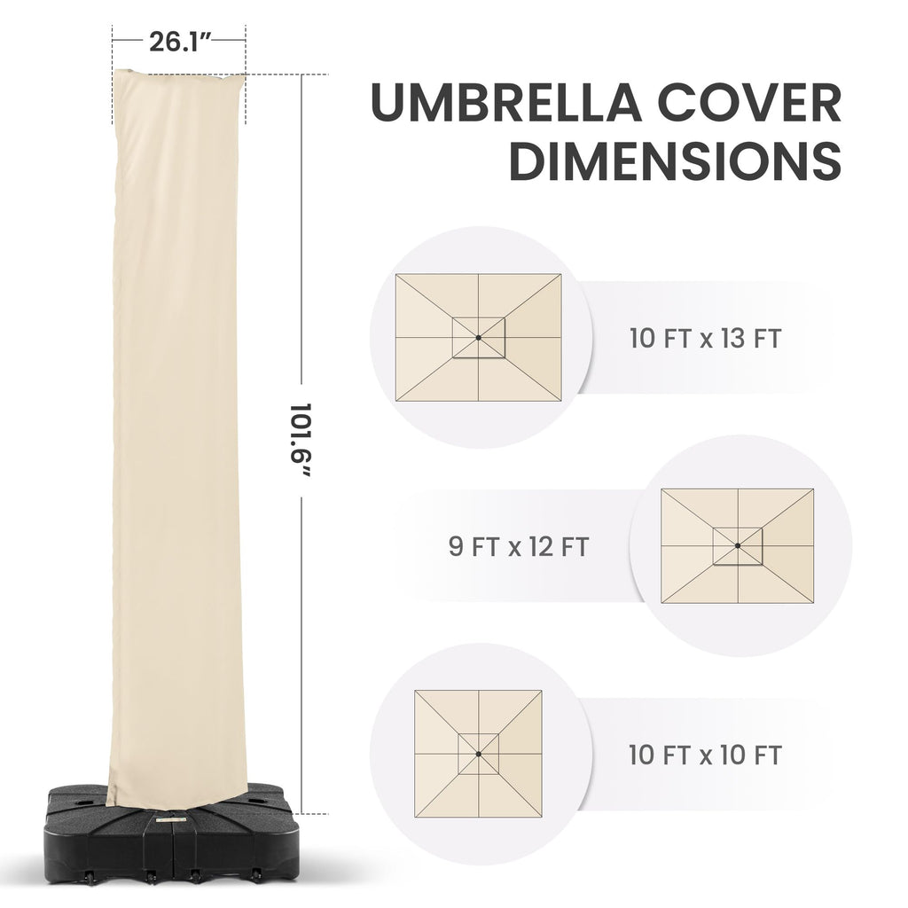 Patio Cantilever Outdoor Offset umbrellas Covers
