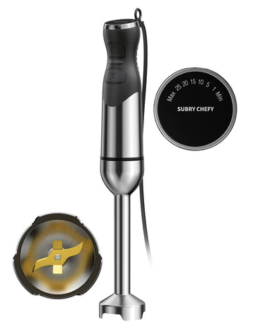 2026 New 1000W Immersion Blender Handheld - 25-Speed, Stainless Steel, Hand Blender, Corded Hand Mixer with