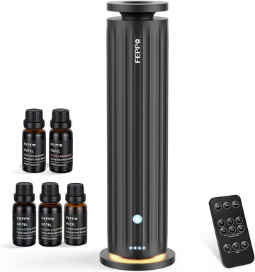Waterless Diffuser - Diffuser Hotel Office Spa Large Room | Diffuser with 5×20 mL Hotel Scent Oils, 6 Scent Levels, 4