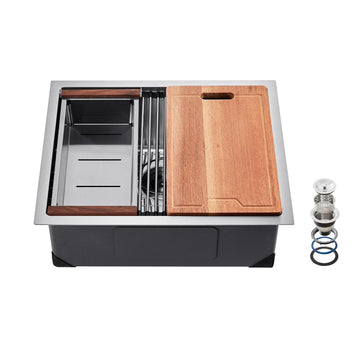 23 inches Workstation, Stainless Steel Undermount Sink