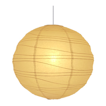 Inspired Noguchi Style 19.69Inch) Large Round Paper Lantern Lamp shade, White Rice Paper Lamp Shade, Foldable Paper Lantern Lampshade Indoor