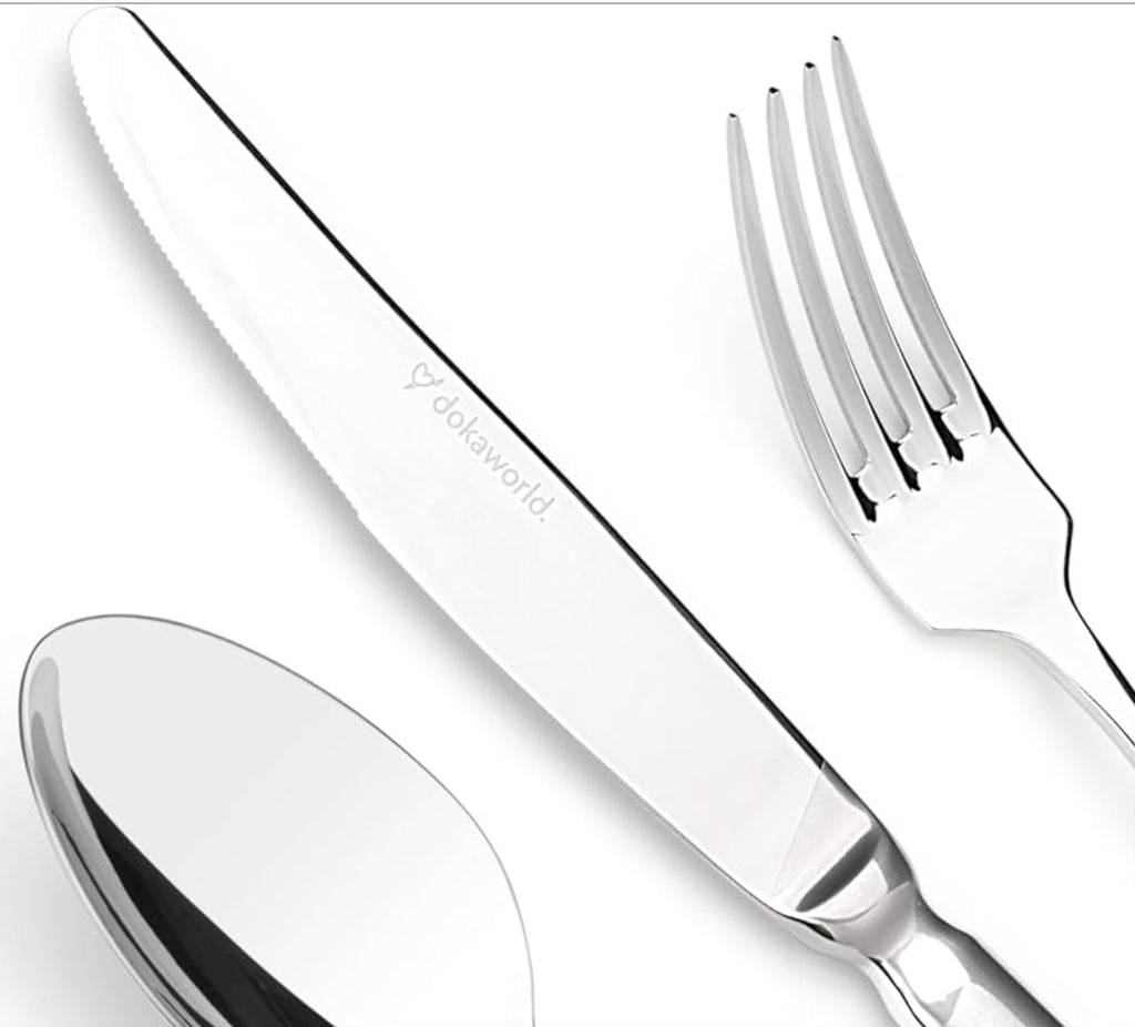 Semi-Matte Design Flatware, Cutlery Set for 8 persons, 40 Piece