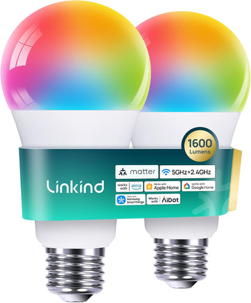 Matter Smart Bulbs 5GHz, Compatible with Alexa/Apple Home/Google