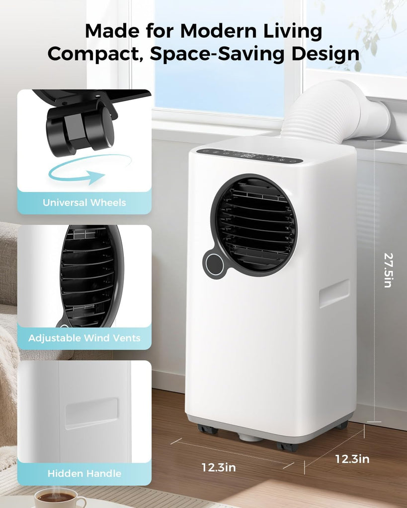 Portable Air Conditioners 16000 BTU 6-in-1 Smart AC Unit with WiFi App for Large Rooms up to 750 Sq. Ft.