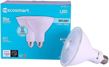 2 Pack 90W Daylight PAR38 Dimmable LED Flood Light Bulb