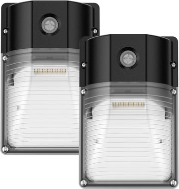 30W LED Wall Pack Light with Dusk to Dawn Sensor, 3600LM, 5000K Daylight, 120Vac Led Porch Lights, IP65 Waterproof