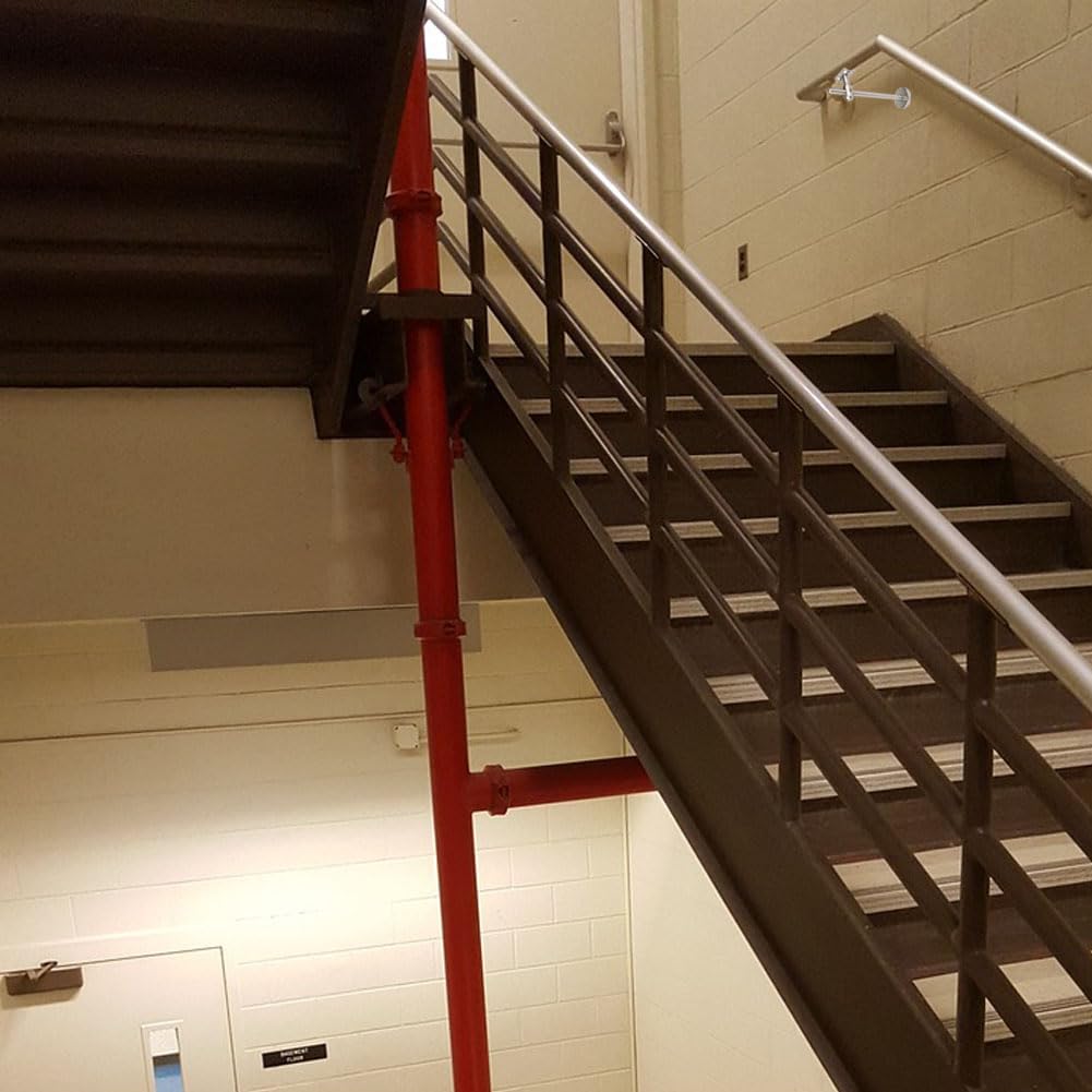 Stainless Steel Handrail Bracket Wall Adjustable, Extended Flat Stair Handrail Bracket, Adjustable Staircase Handrail