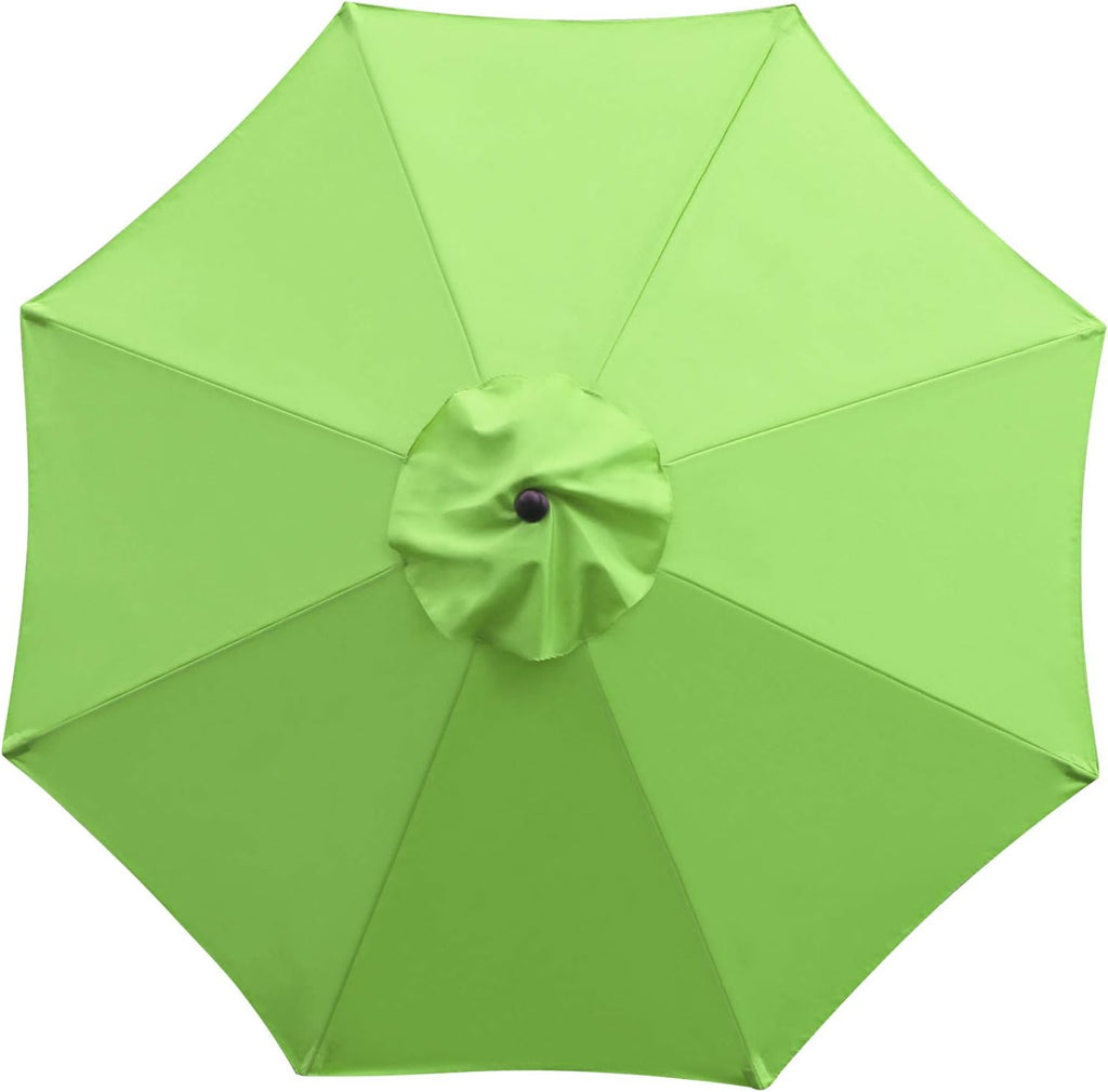 9Ft Patio Umbrella Outdoor Table Umbrella with 8 Sturdy Ribs (Grass Green)