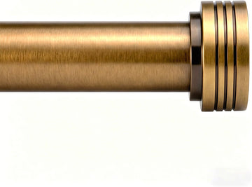 Brass Curtain Rods for Windows 18-88 Inch,Adjustable Length | 1 Inch Diameter Heavy Duty Curtain Rod /Door