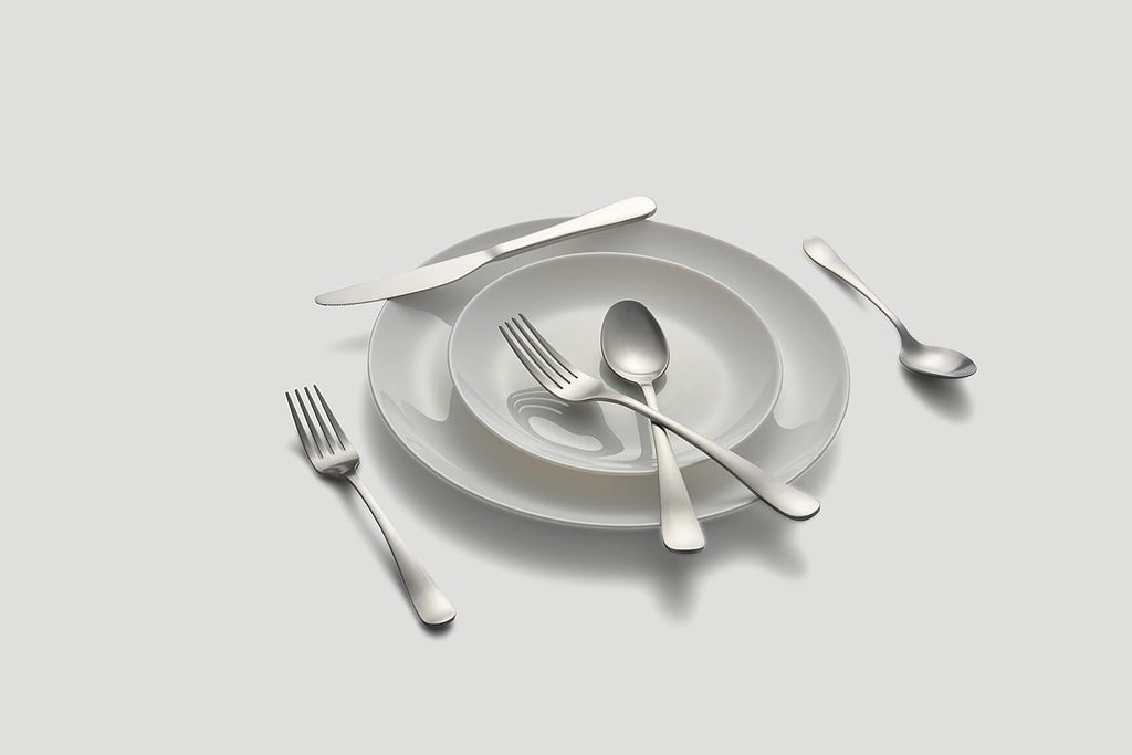 Silversmiths Rhiannon Satin 20-Piece Flatware Set, Service for Four, silver