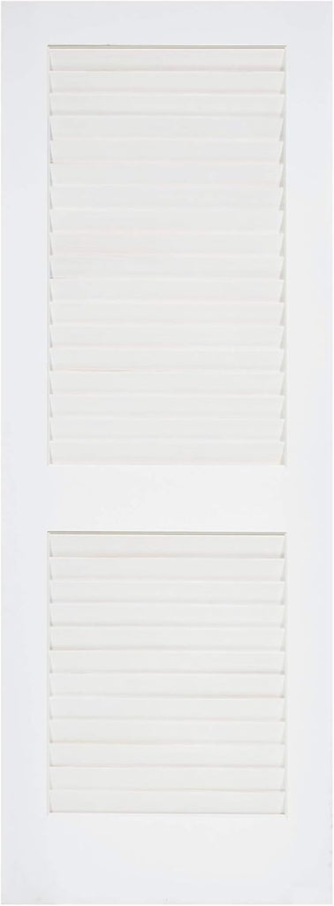 Louver-Louver Plantation Interior Door Slab, White (80x18)