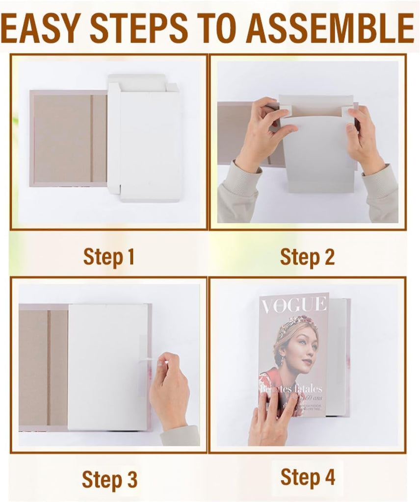 Decorative Books Decor, Set of 4 Stylish Fake Books of Room Books Decor Aesthetic for Coffee Table Decor, Living