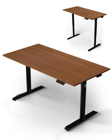 Arena Nordico Electric Standing Desk Dark Walnut