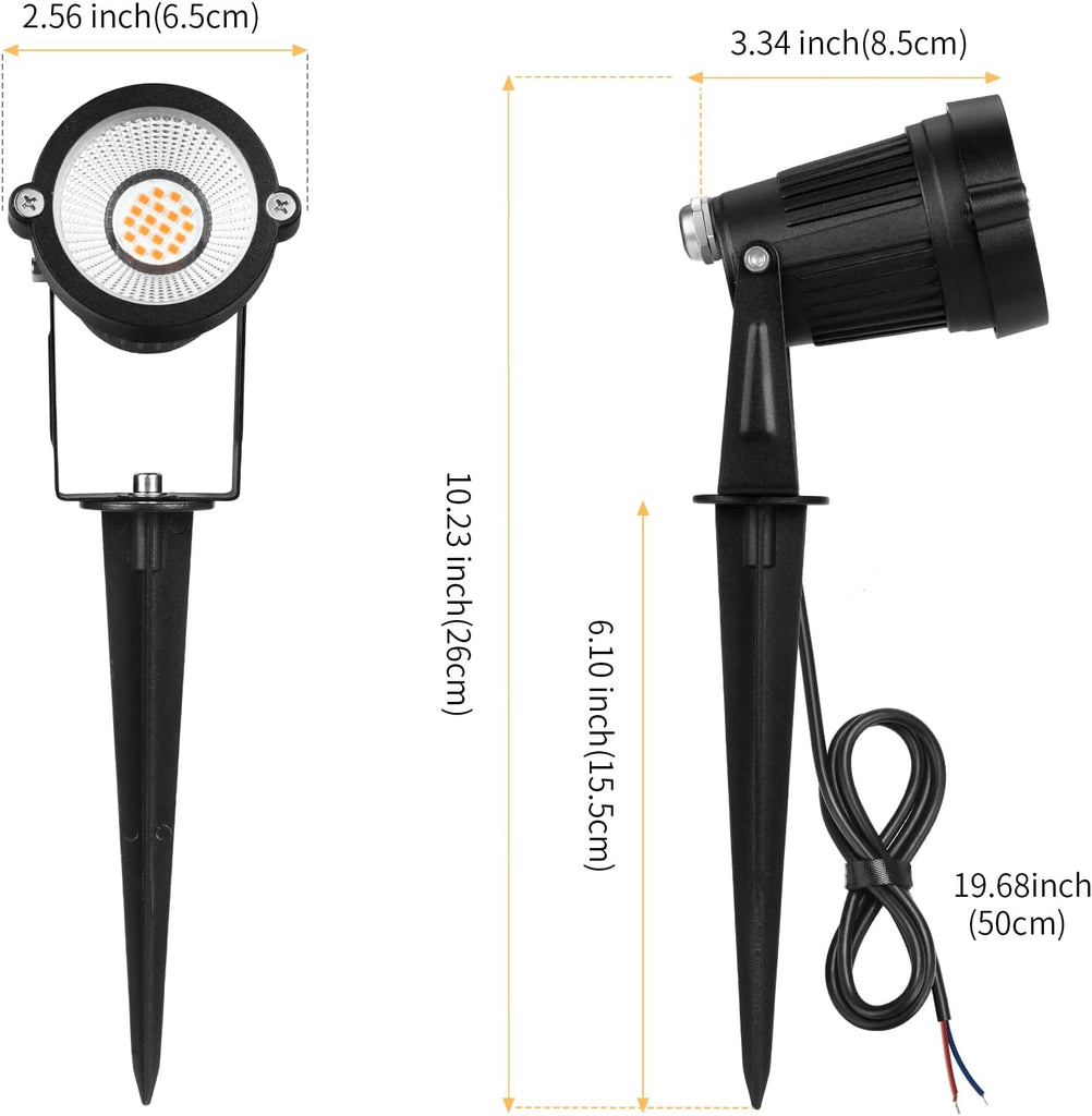 Low Voltage Landscape Lights Outdoor: 7W 700LM LED Landscape Lighting with Connectors for Tree Garden Yard Pathway |