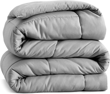 Quilted Comforter Queen Size - Super Soft Duvet Insert with 8 Tabs - Fluffy, Comfy & Cozy All Season Queen Bedding