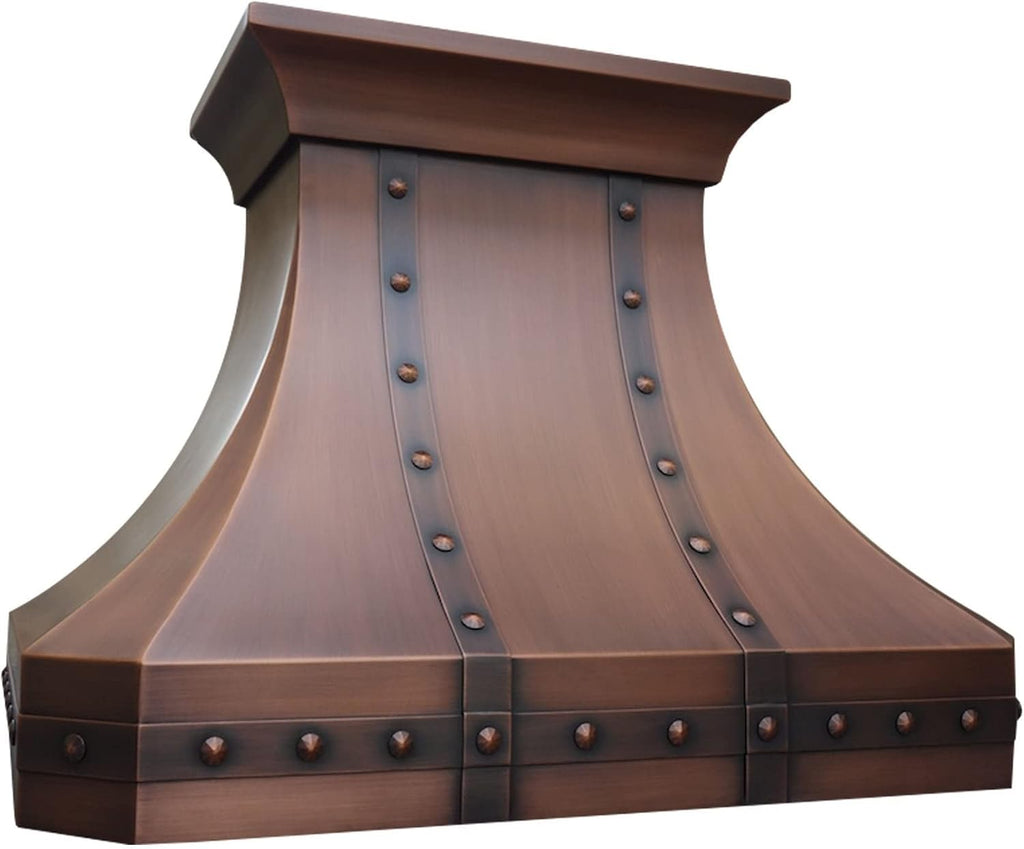 30 Inch Copper Wall Mount Range Hood Baffle Filters