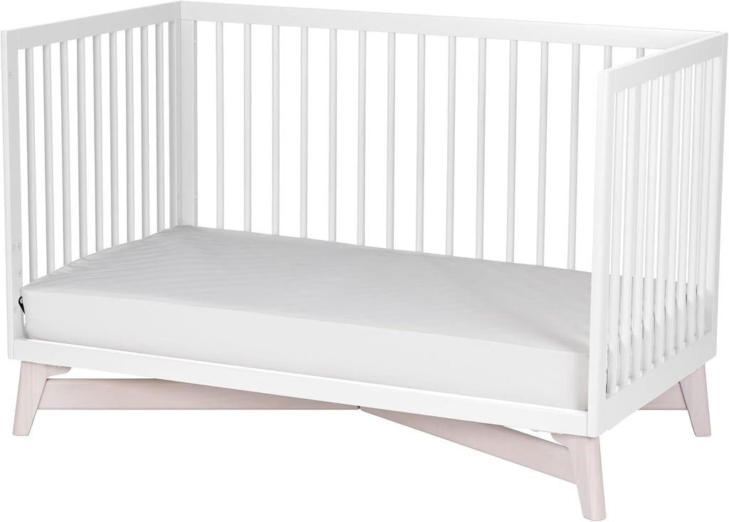 4-in-1 Convertible Crib, White/Washed White