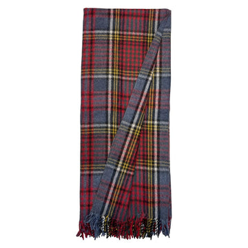 Tartan Fall Plaid Wool Blanket - Scottish Winter Throw (Anderson)
