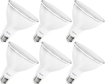 6 Pack PAR38 LED Flood Light Bulb, 13W=100W, Dimmable, Waterproof | 1050LM, 6000K Daylight DLX, E26 Medium Base