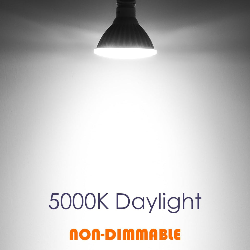 PAR38 LED Flood Light Bulbs, 300W Equivalent, Indoor Outdoor Flood Light Bulb, Daylight 5000K, Waterproof, 35W