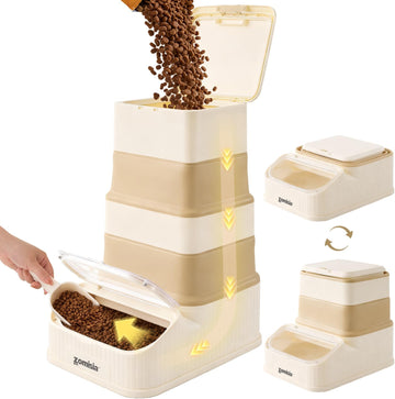 30-40lbs First-in, First-out Collapsible Dog Food Storage Container