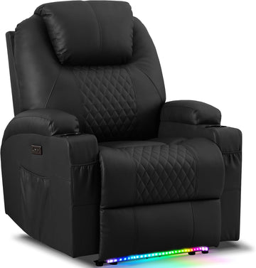 Power Recliner Chair with Vibration Massage & Heat for Adults