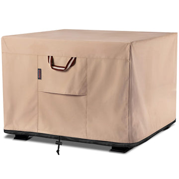 Fire Pit Cover Square 30", 900D Heavy Duty Fabric 100% Waterproof