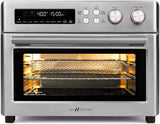 Infrared Heating Air Fryer Toaster Oven, Extra Large Countertop Convection Oven 10-in-1 Combo, 6-Sli