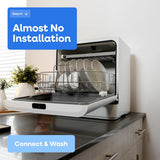 Collier Kitchen Portable Countertop Dishwasher Compact Mini Dishwasher with 5 Wash Programs