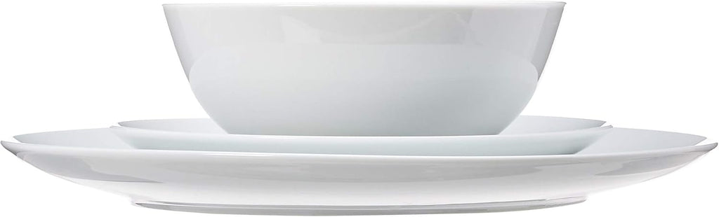 18-Piece Complete Kitchen Dinnerware Set, Microwave and Dishwasher Safe, Plates, Dishes, Bowls for Everyday Use