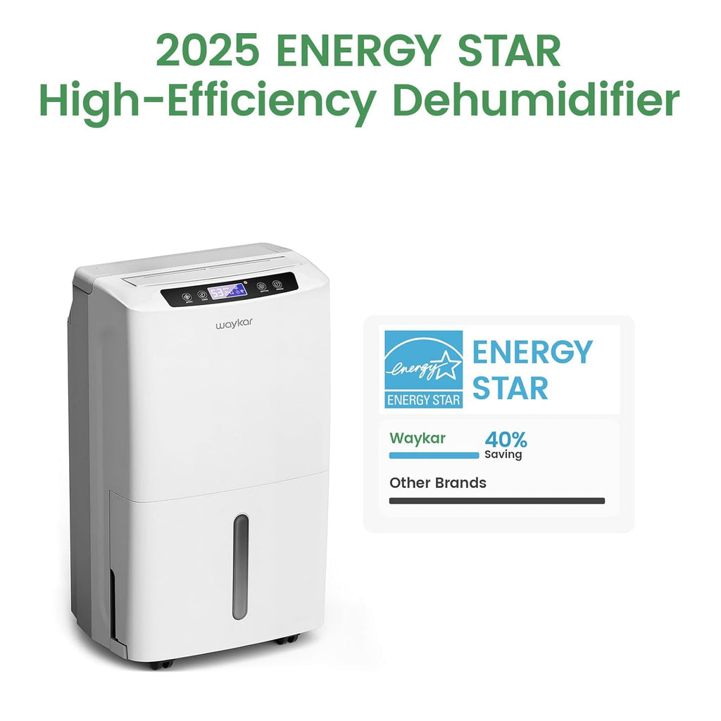 34 Pints Energy Star Dehumidifier for Spaces up to 2,000 Sq. Ft at Home