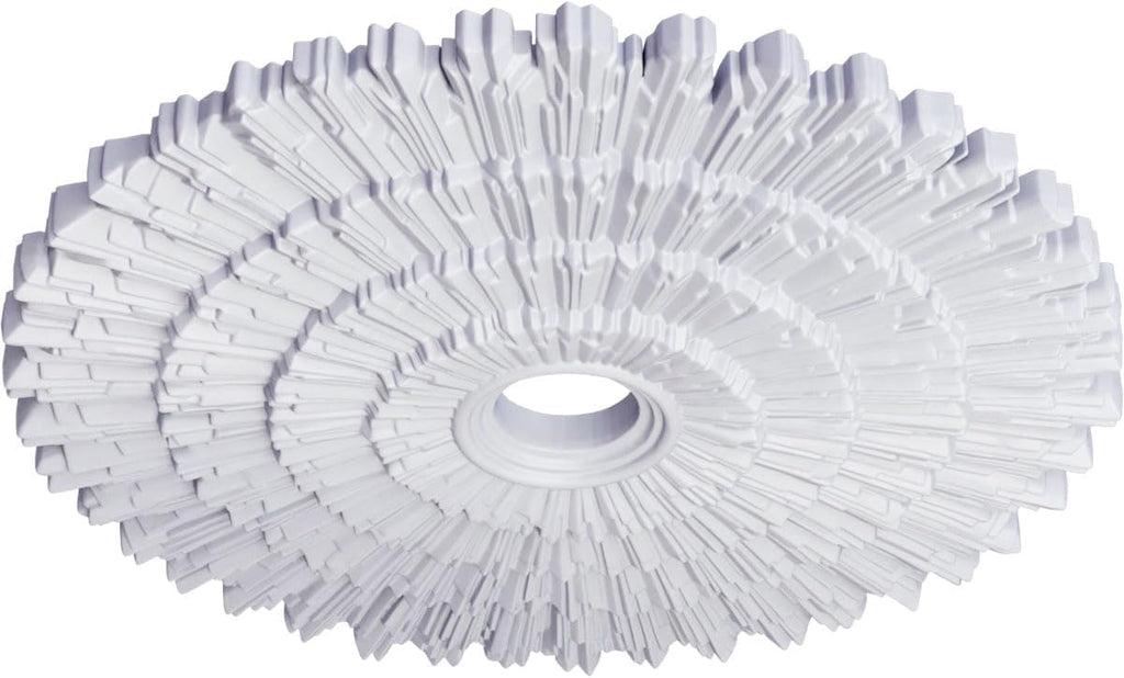 Eryn Ceiling Medallion, 24 3/4"OD x 3 1/4"ID x 1 7/8"P (Fits Canopies up to 4"), Factory Primed
