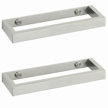8'' Hand Towel Holder Towel Bar Wall Mount, Brushed Nickel, Pack of 2