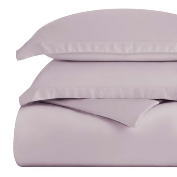 Egyptian Cotton 300 Thread Count Duvet Cover Set, Includes 1 Duvet Cover with Button Closure, 1 Pillow Sham, Soft