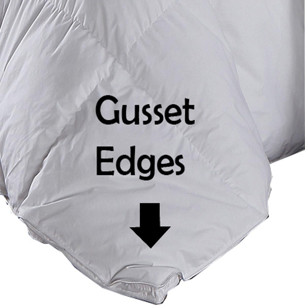 300 Thread Count King/Cal-King Down-Alternative Comforter, Overfilled Duvet Insert 100% Cotton Shell